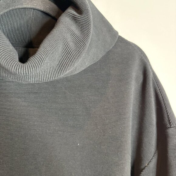 Varley black ribbed Milton Sweat pullover sweatshirt - Picture 3 of 7